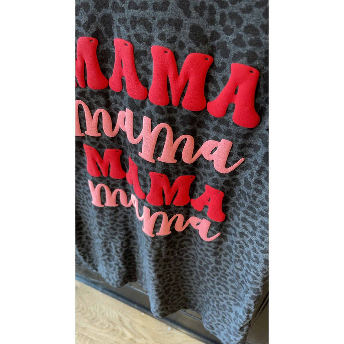 Mama or Mini Leopard Puff Print Tee  (all sizes)