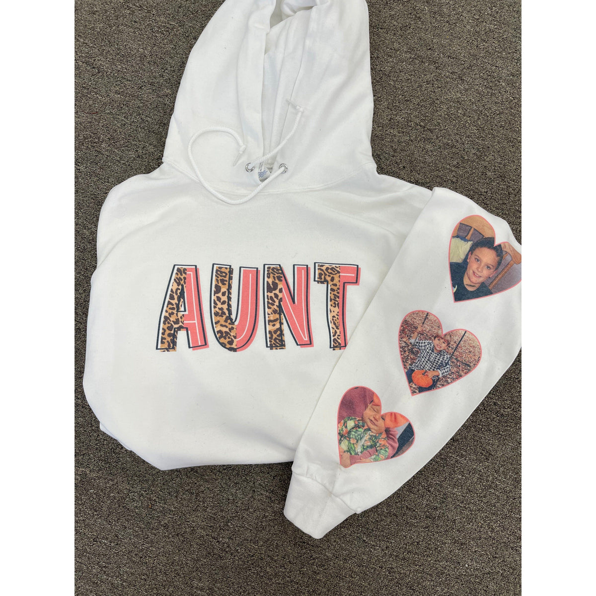 Mama (Aunt or Custom) Sweatshirt, Long Sleeve with Pictures