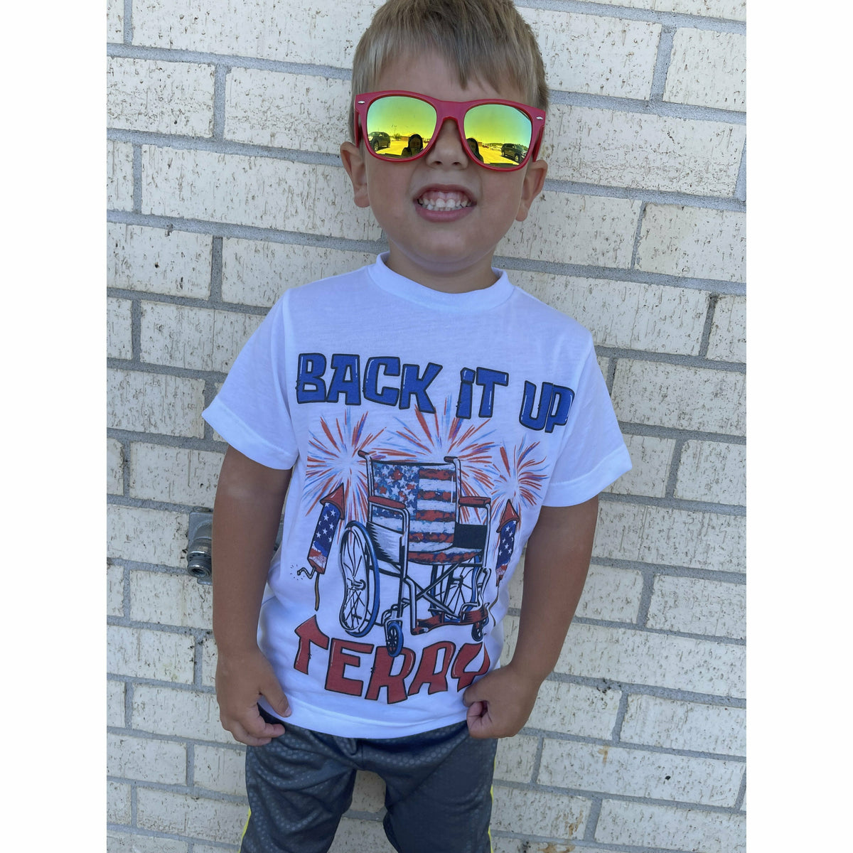 Back it up Kids or Adult Tee