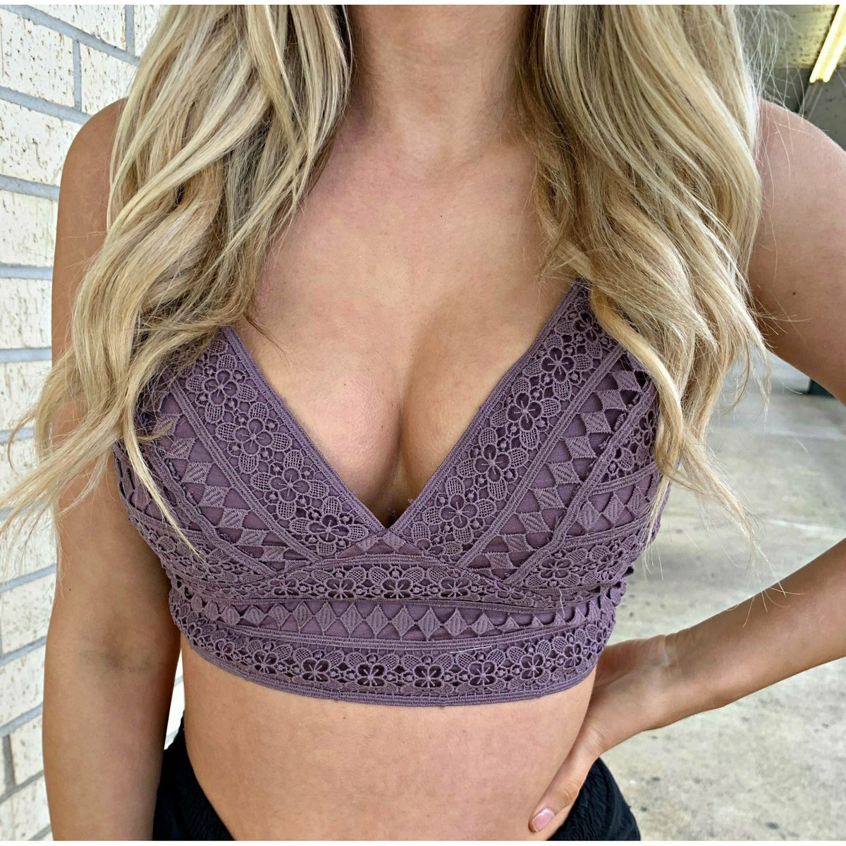 Lilac Crochet Bralette