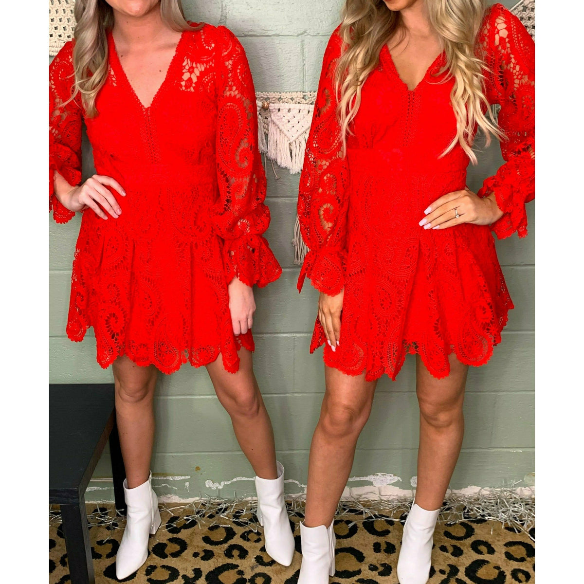 Ruby Red Lace Dress