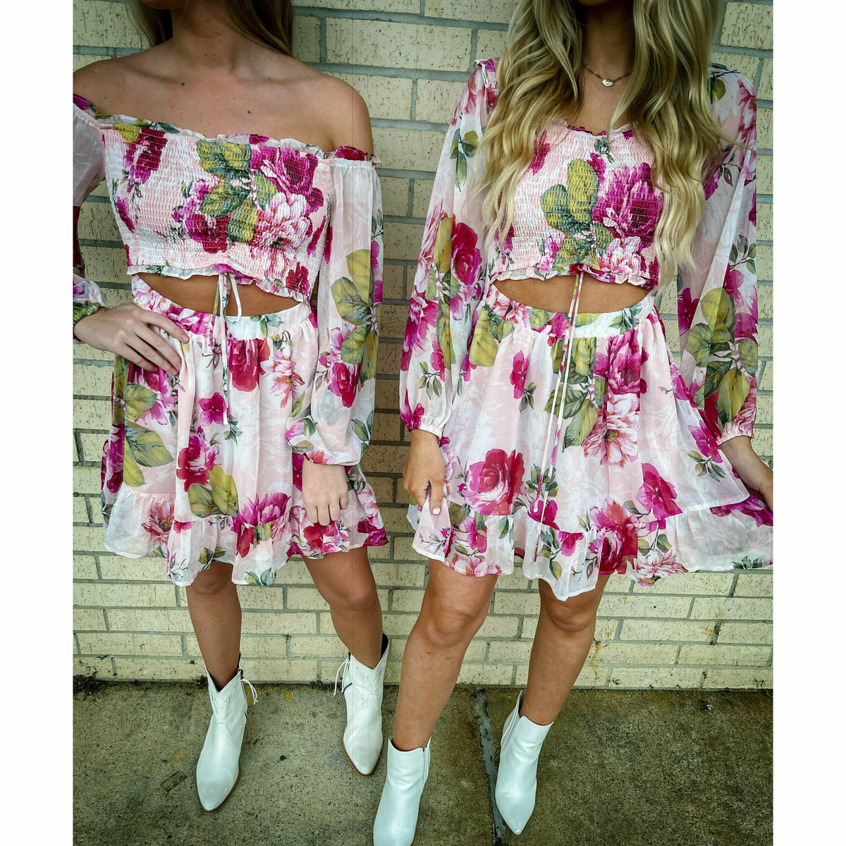 Kendall Floral Peep Dress