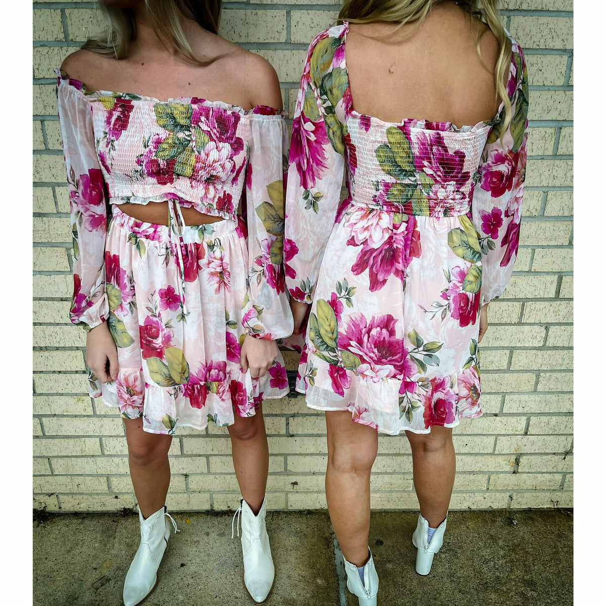 Kendall Floral Peep Dress