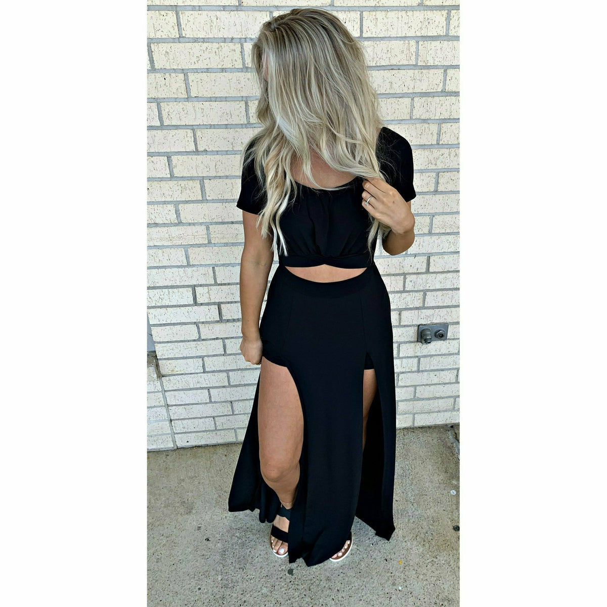 Ember Night Black Maxi Dress