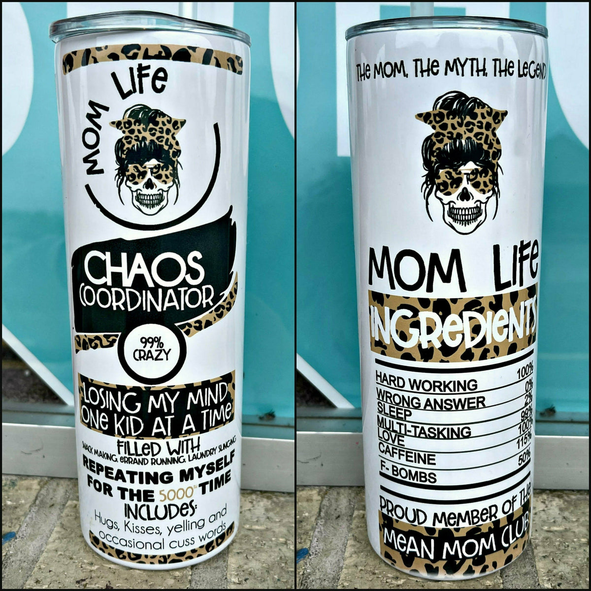 Mom Life Chaos Tumbler