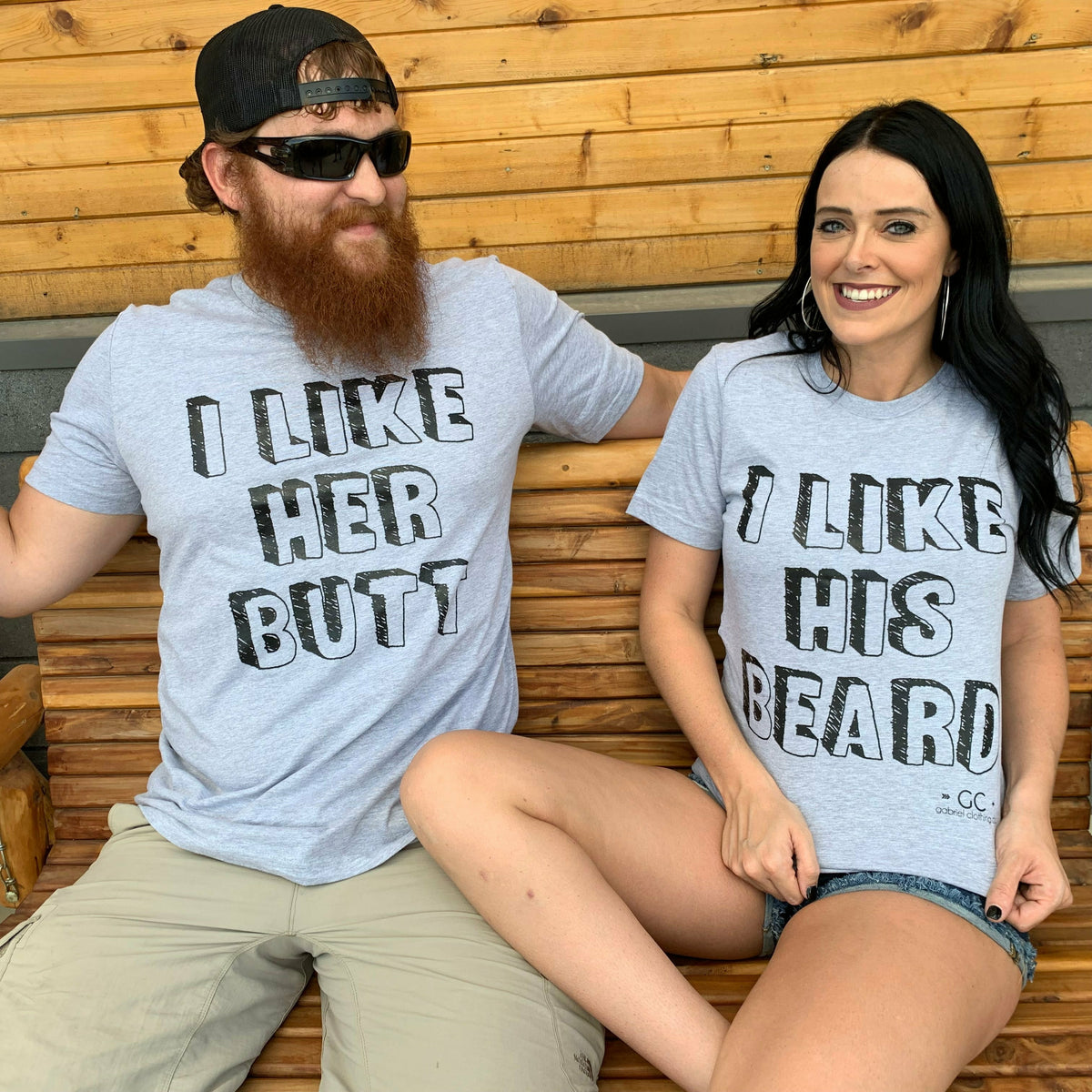 I like her butt and I like his beard tee
