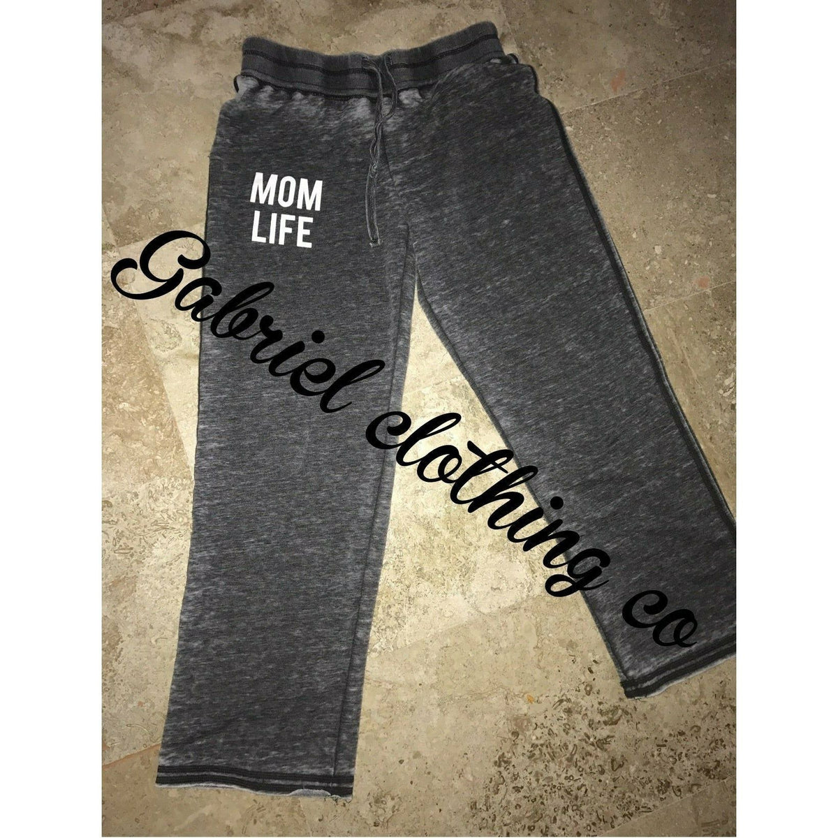 Mom life pants charcoal (soft) - Gabriel Clothing Company