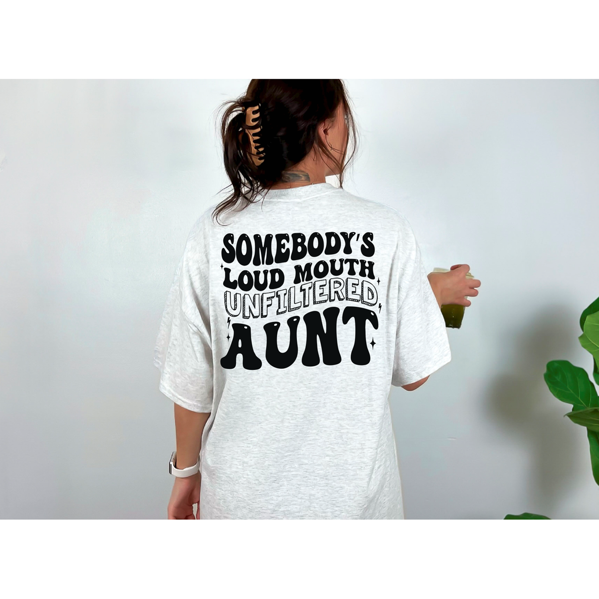 Solid Loud Mouth Unfiltered Aunt Tee or sweatshirt