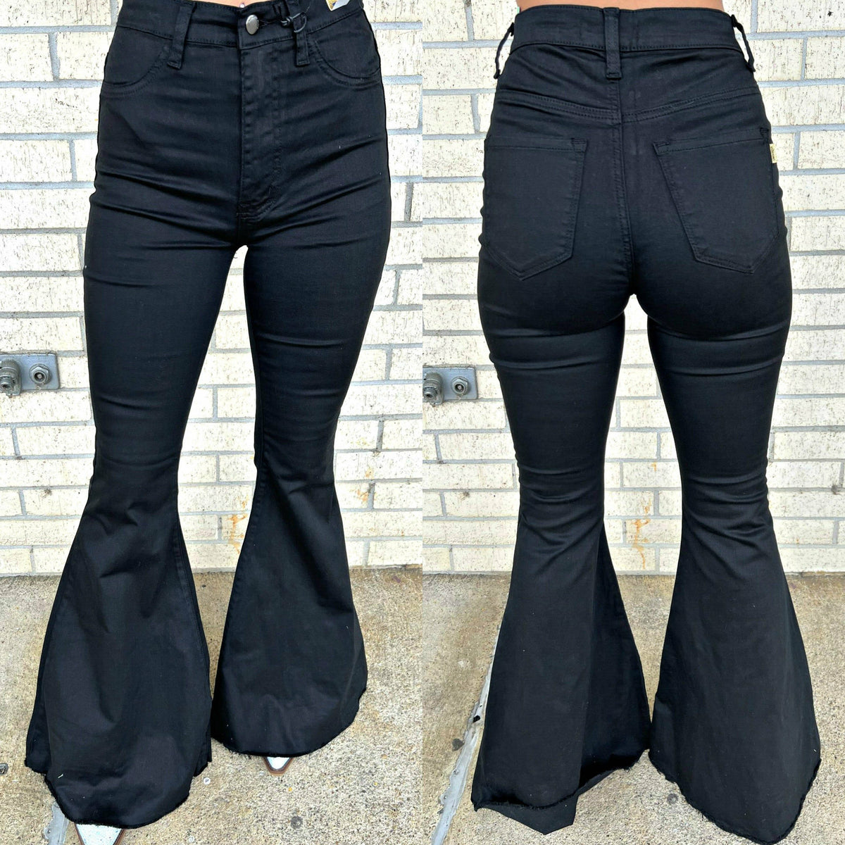 Make it Black Flare Jeans (no holes)