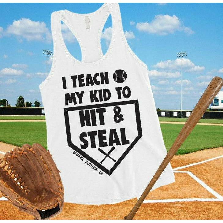 I teach my kid to hit &amp; steal baseball tank