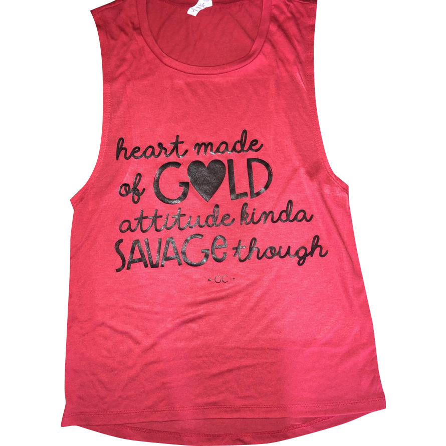Heart Of Gold Tank top - Gabriel Clothing Company