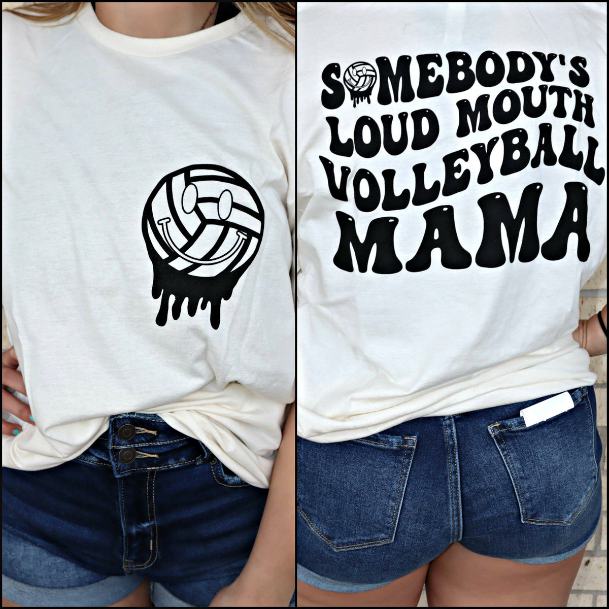 Somebody&#39;s Loud Mouth Volleyball Mama Tee or Sweatshirt