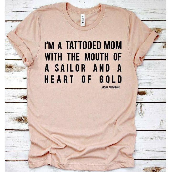 Tattooed Mom Sailor Tee or sweatshirt