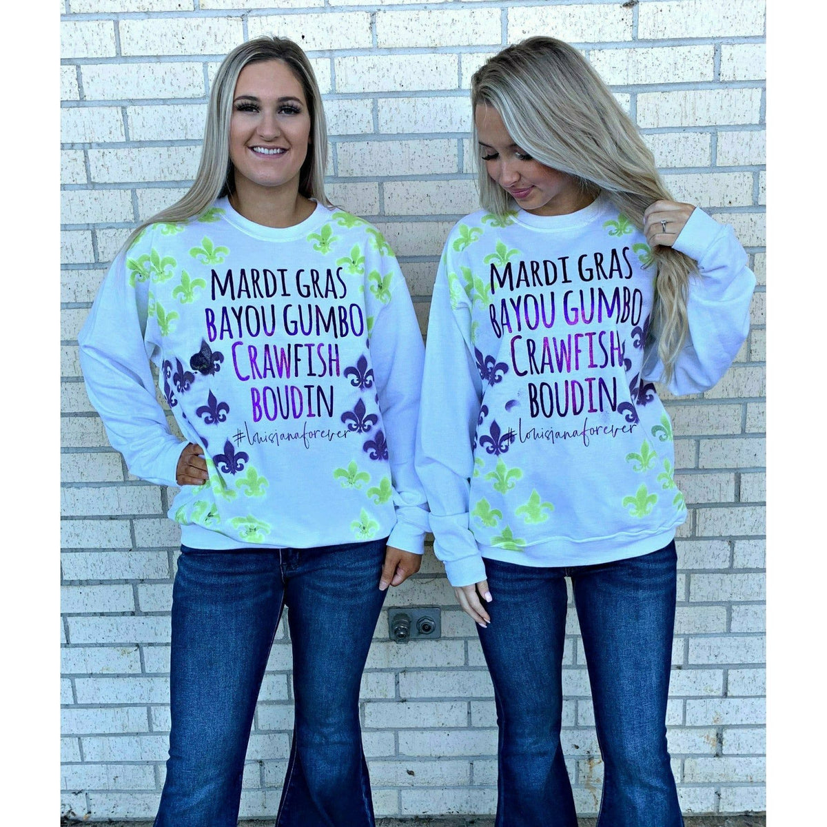 Mardi Gras Shimmer Sweatshirt