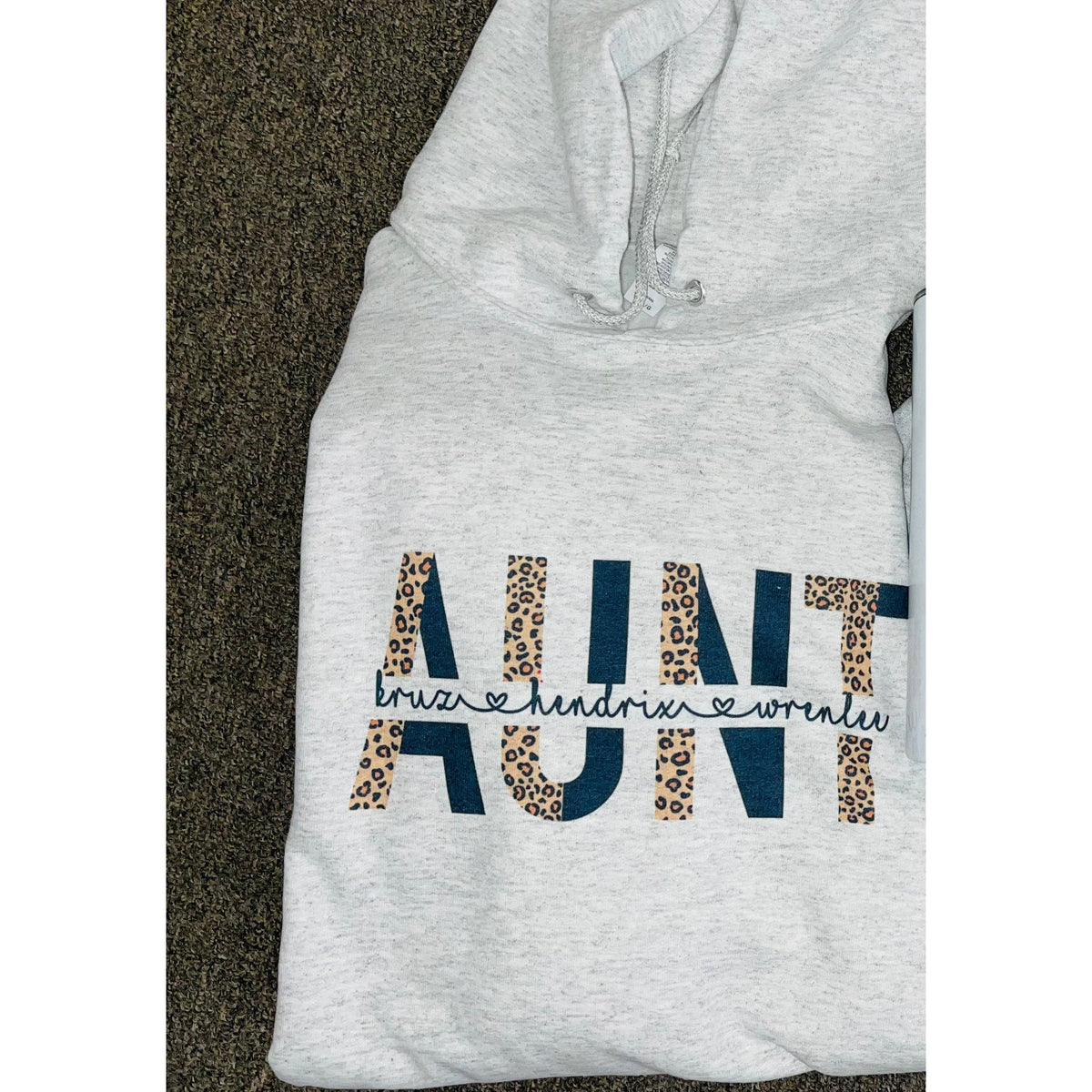 Aunt Black and Leopard Custom Sweatshirt, Hoodie or Tee